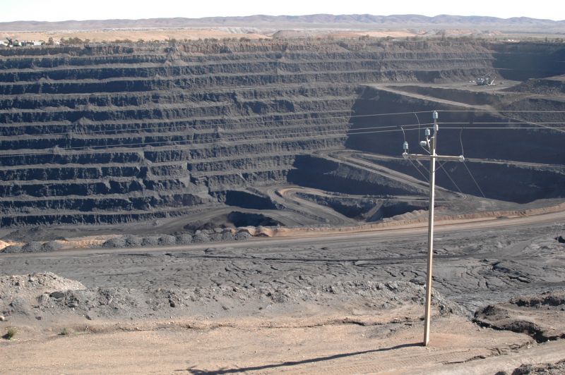 La miniera di carbone di Leigh Creek, tra le più grandi in Australia