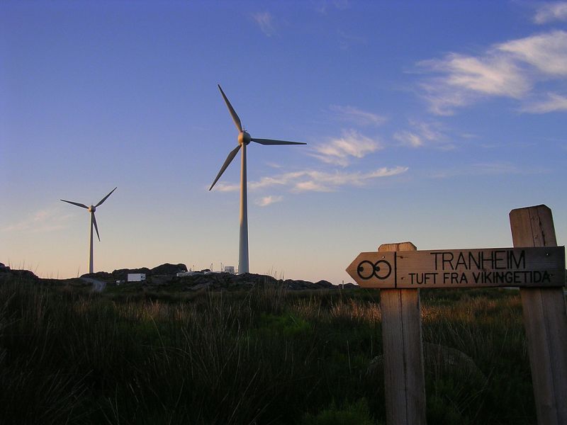 Le due turbine della piccola isola di Utsira