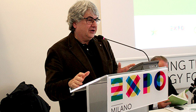 Ermete Realacci, presidente di Symbola, in un momento della presentazione del rapporto