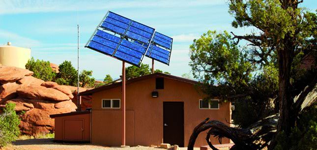Un esempio di impianto fotovoltaico off grid