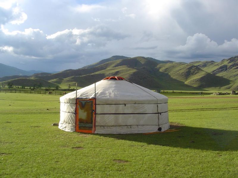 Una delle tradizionali gher dei pastori mongoli