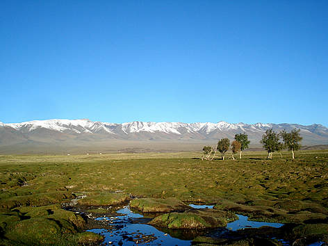 Paesaggio mongolo