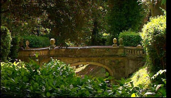 Un angolo dei giardini Torrigiani, a Firenze
