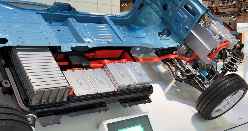 Il sistema di accumulo con batterie agli ioni di litio della Nissan Leaf