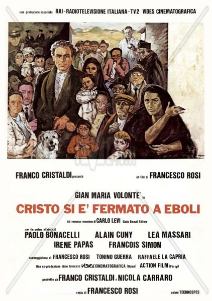 La locandina del film diretto da Francesco Rosi nel 1979, ispirato all'omonimo romanzo di Carlo Levi