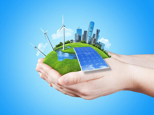 raffigurazione concetto energia green