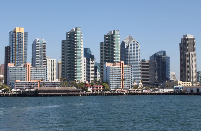 San Diego, visione dal mare, di Martyn E. Jones