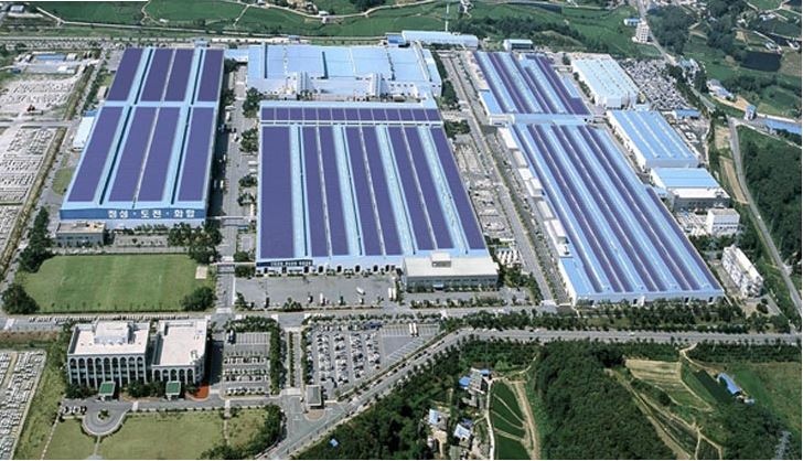 Il parco fotovoltaico in Corea del Sud realizzato ad Hyundai