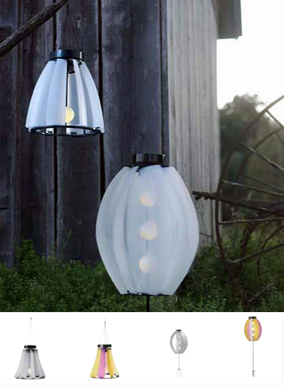 lampada eolica solare che non ha bisogno di prese elettriche