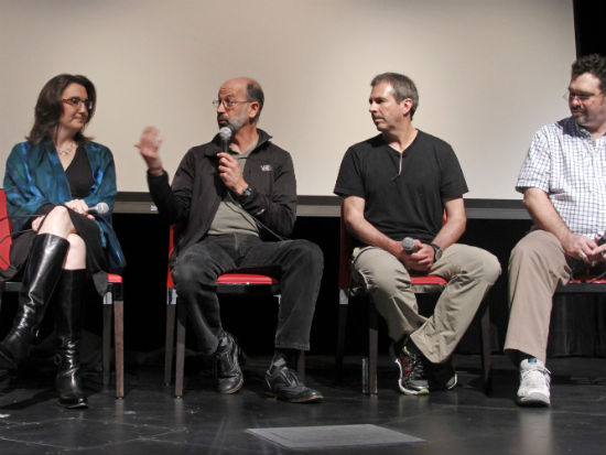 Melissa Gray di Rackspace, Bill Weihl di Facebook, Stuart Macmillan of NREL, Andy Broer of Box al forum Greening the Internet organizzato da Greenpeace