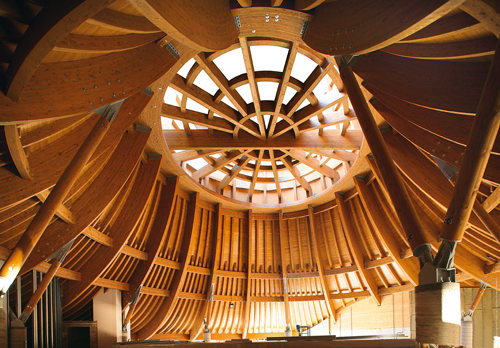 La struttura di Villoresi est &egrave; in legno lamellare, proveniente da boschi eco-sostenibili