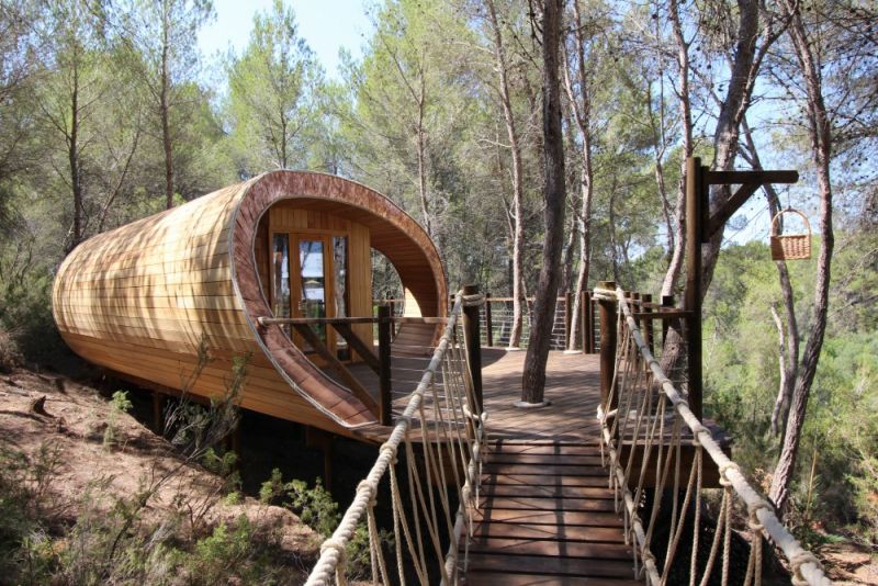 Esterno della Fibonacci Tree House
