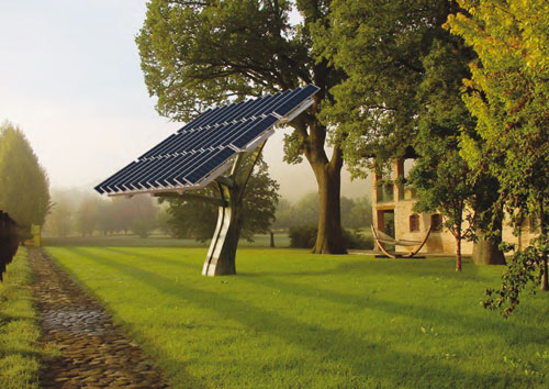 L'albero fotovoltaico-geotermico della Beghelli