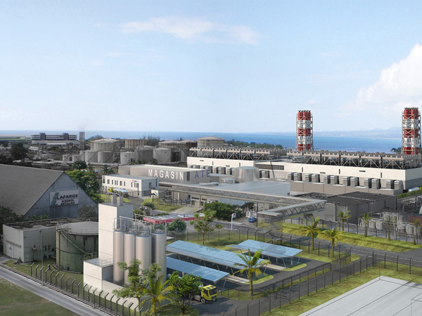 La nuova centrale a nafta di Jarry,che sarà operativa da agosto 2014