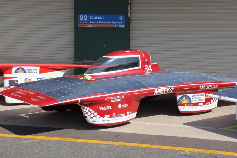 Prototipo di auto solare che ha partecipato al Sasol Solar Challenge