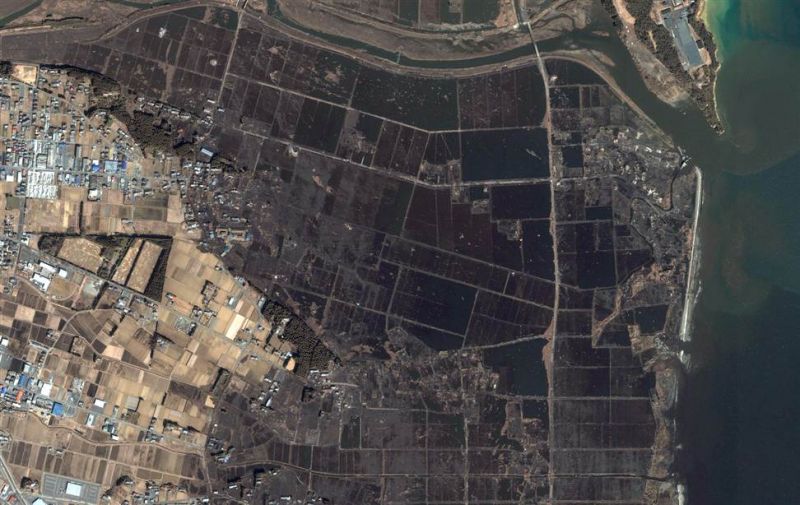Minamisoma Una veduta aerea della zona di Minamisoma nella Prefettura di Fukushima