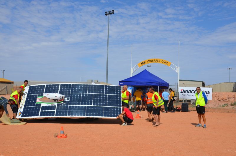 I pannelli fotovoltaici montati su Emilia 3
