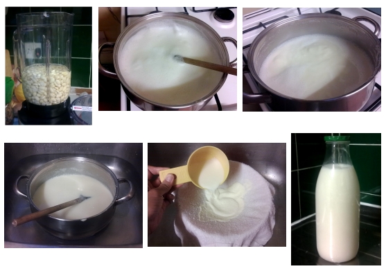 Quattro passi per il latte di soia fai da te