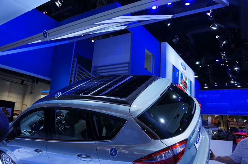 C-MAX Solar Energy concept-visione superiore del tettuccio
