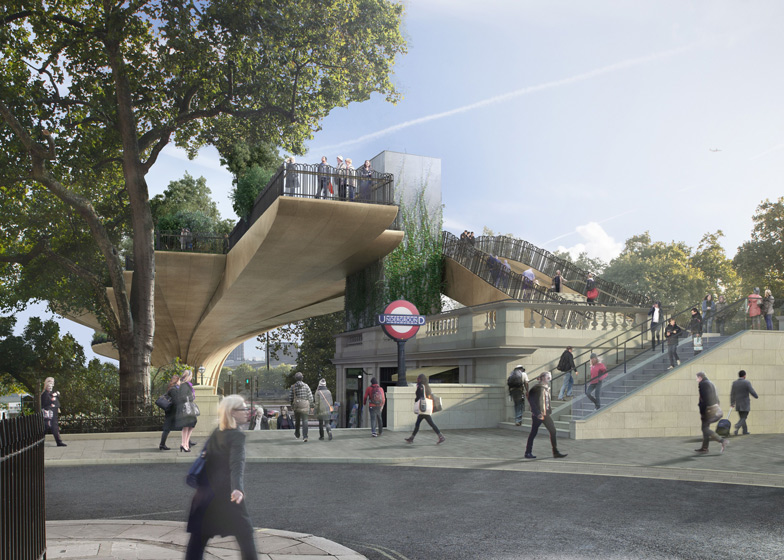 Temple station L'accesso dalla stazione di Temple, Heatherwick e Arup
