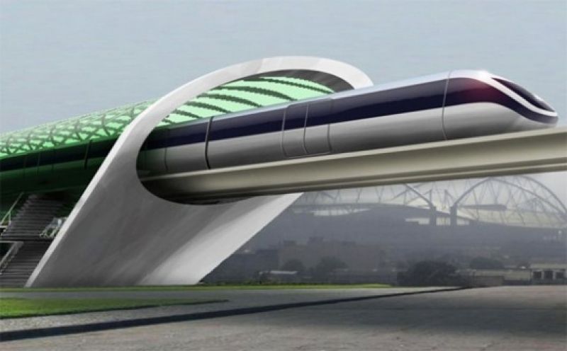 L'Hyperloop potrebbe superare i 1000 Km/h e percorrere in trenta minuti i 610 Km da Los Angeles a San Francisco)