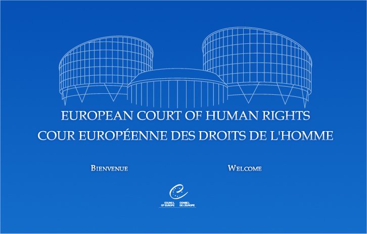 Simbolo grafico della Corte Europea dei diritti dell'uomo: organo giudiziario superiore avente facoltà di pronunciarsi sui diritti
