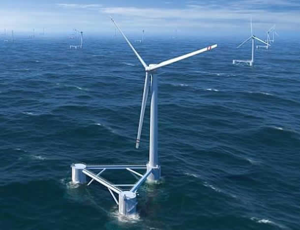 Impianto Eolico in mezzo al mare
