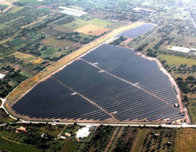 Grande parco solare in Spagna