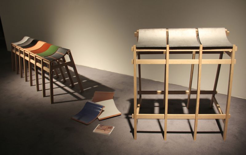 Sedie di Hayashi presentate alla mostra