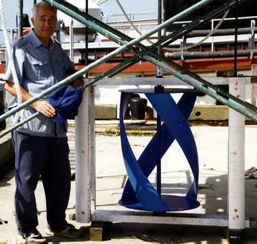 Gorlov_Turbina eolica ad asse orizzontale Gorlov_Turbina eolica ad asse orizzontale