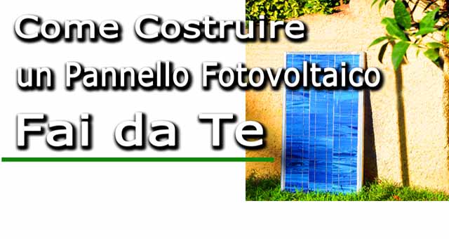 Cartellonistica promozionale sul fotovoltaico 'fai da te'
