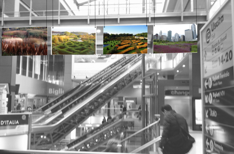 Geen Island ,allestimento alla stazione