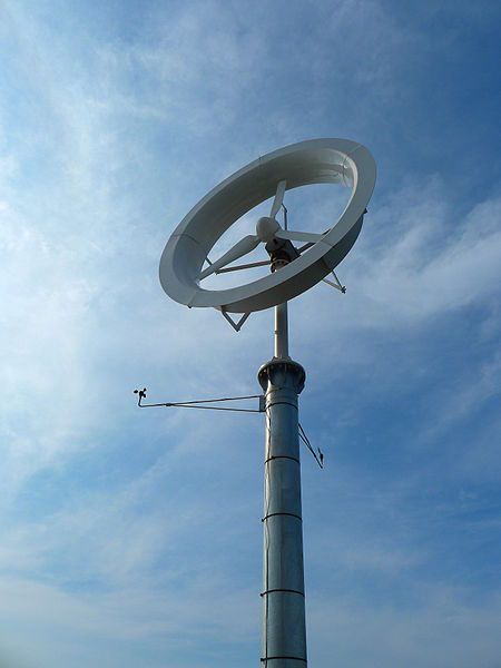 Dettaglio della lente eolica