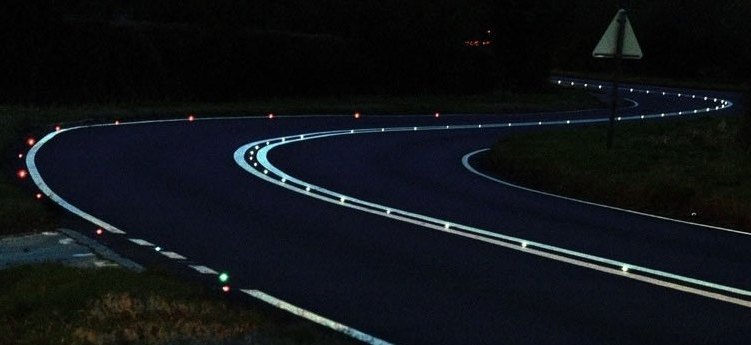 Solar Roadways di notte
