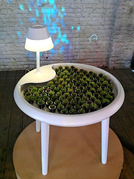 BioPhotovoltaic Moss Table_Lampada e animazione grafica