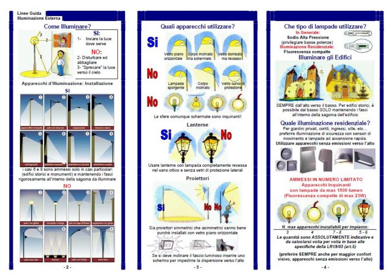 Criteri per un'illuminazione eco-compatibile