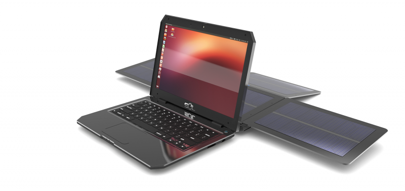 Ubuntu Sol si ricarica in 2 ore alla luce del sole e ha un'autonomia di ben 10 ore, al costo di 350 dollari