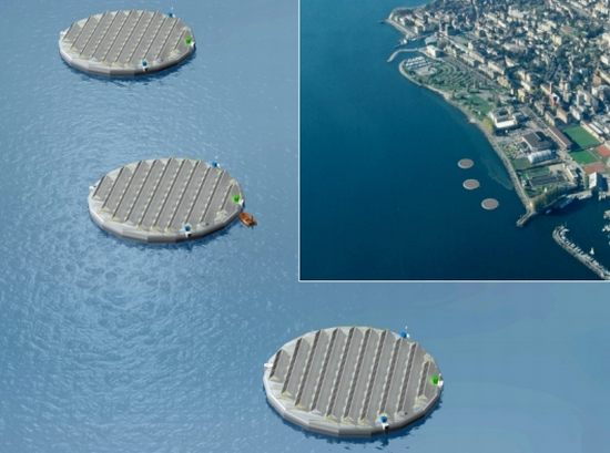 Le isole solari sul lago svizzero
