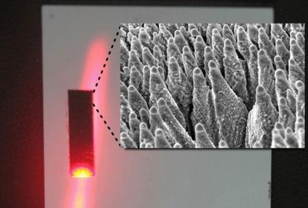 Trasformazione del silicio nero_Irradiazione con impulsi laser Trasformazione del silicio nero_Irradiazione con impulsi laser