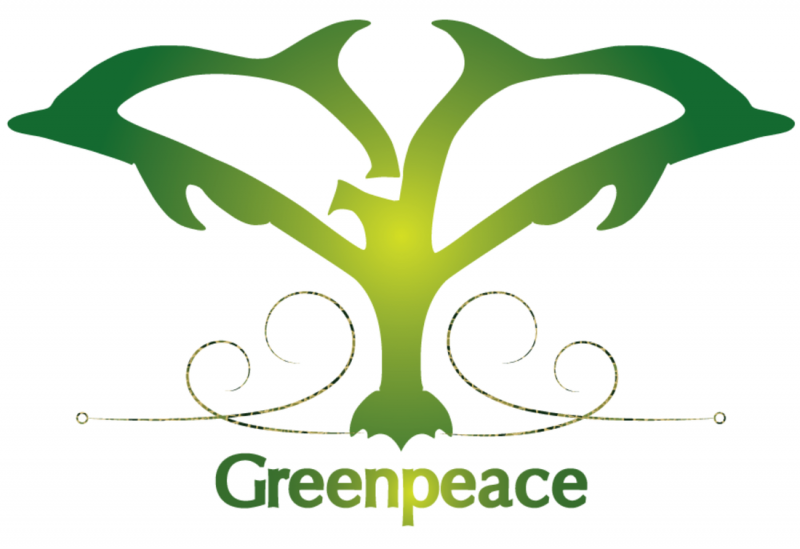 Uno dei loghi di Greenpeace, l'associazione non governativa ambientalista e pacifista, che non ha bisogno di presentazioni)
