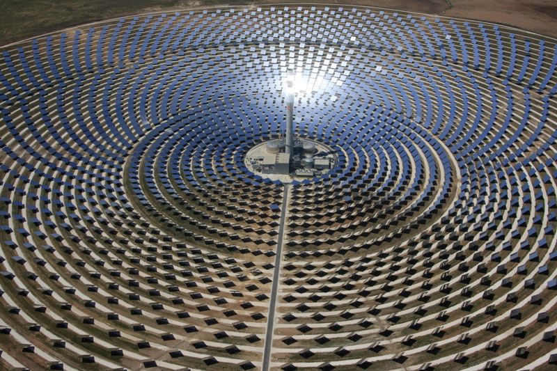Esempio di impianto solare a concentranzione