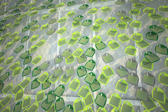 Parete solare bio-mimetica Solar Ivy_SMIT