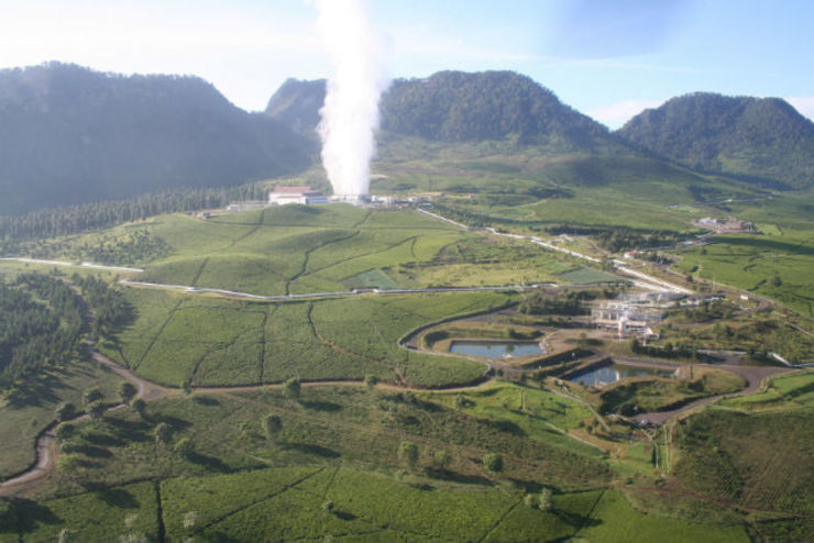 Il pi&ugrave; grande impianto geotermico indonesiano si trova a Wayang Windu nell'isola di Giava