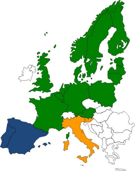 Situazione attuale Market Coupling Europeo. Fonte ACER