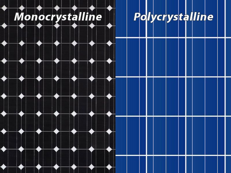 Le differenze tra i due tipi di pannelli A determinare la differenze tra i pannelli è la purezza del silicio