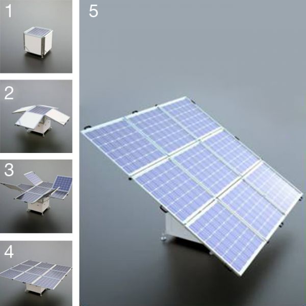 Funzionamento del generatore fotovoltaico mobile