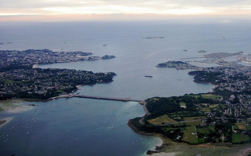 Rance Tidal Power Station. Veduta aerea