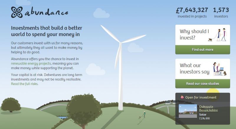 Home page AbundanceGeneration.com piattaforma di crowdfunding