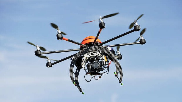 Esempio di un drone in esplorazione