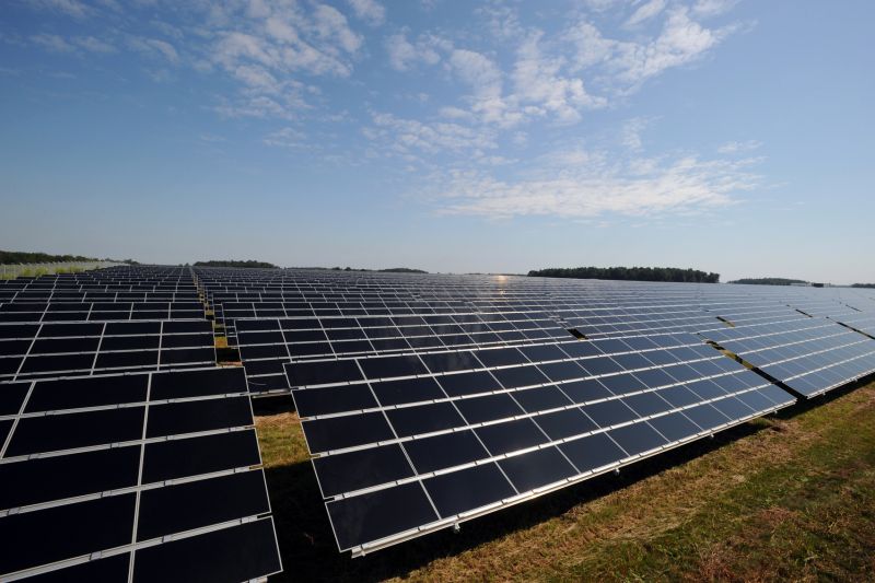 pannelli di una fattoria fotovoltaica